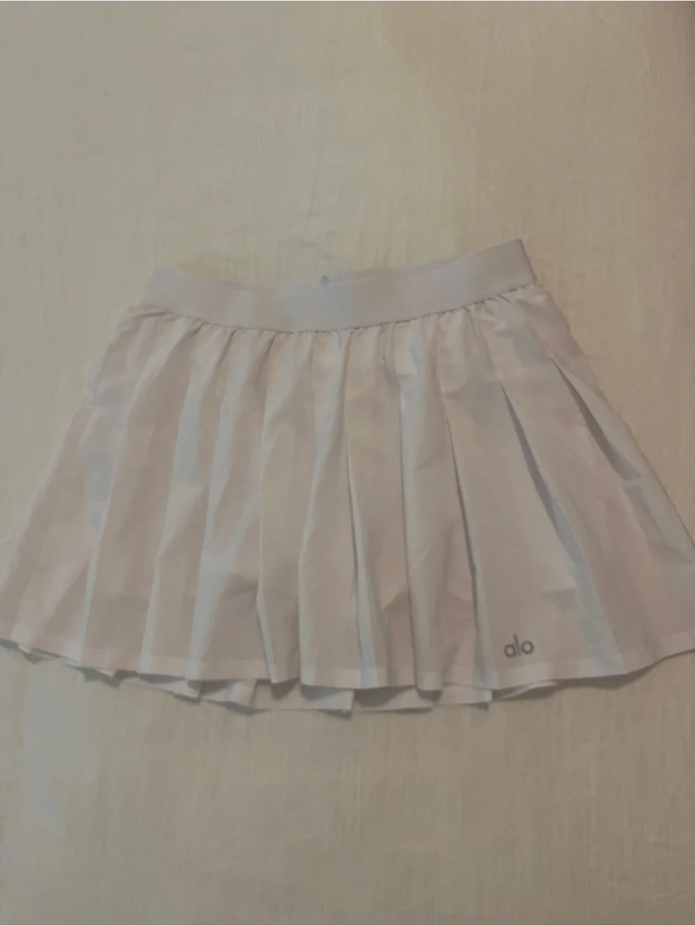 ALO Varsity Tennis Skort White
